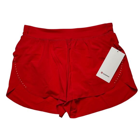 Lululemon Fast and Free High-Rise Classic-Fit Short 3" *Lulu Red - Picture 2 of 9